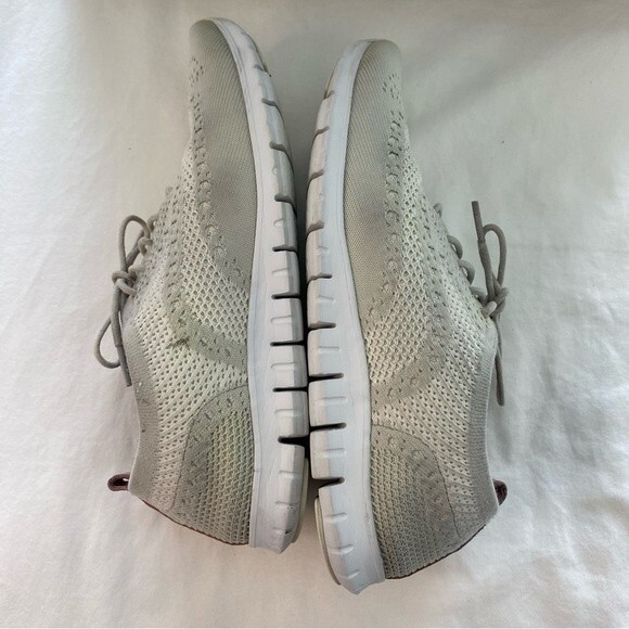 Cole Haan Zero Grand Stitchlite Wingtip Oxford Sneaker Comfort Ivory Pink SZ 9 - Picture 6 of 11